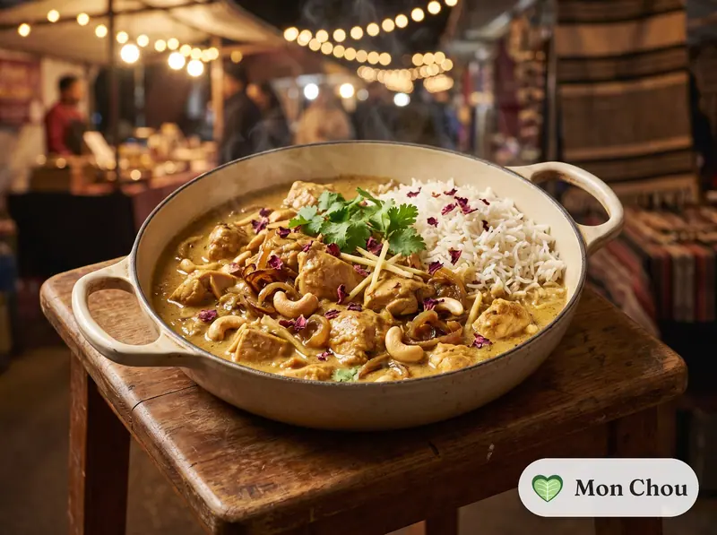 Korma de poulet et riz