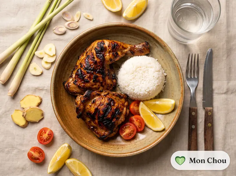 Poulet inasal et riz