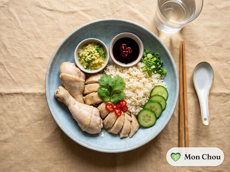 Riz au poulet hainanais