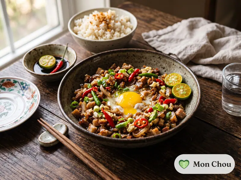 Sisig de porc et riz