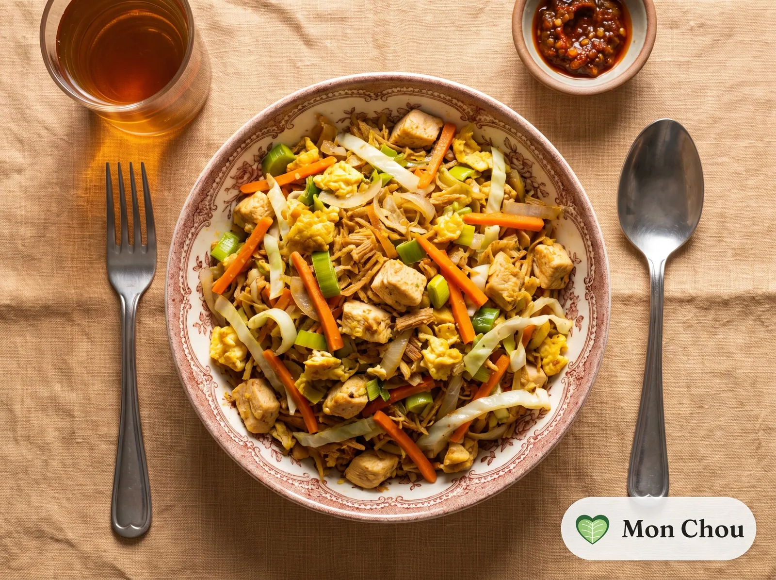 Kottu roti au poulet