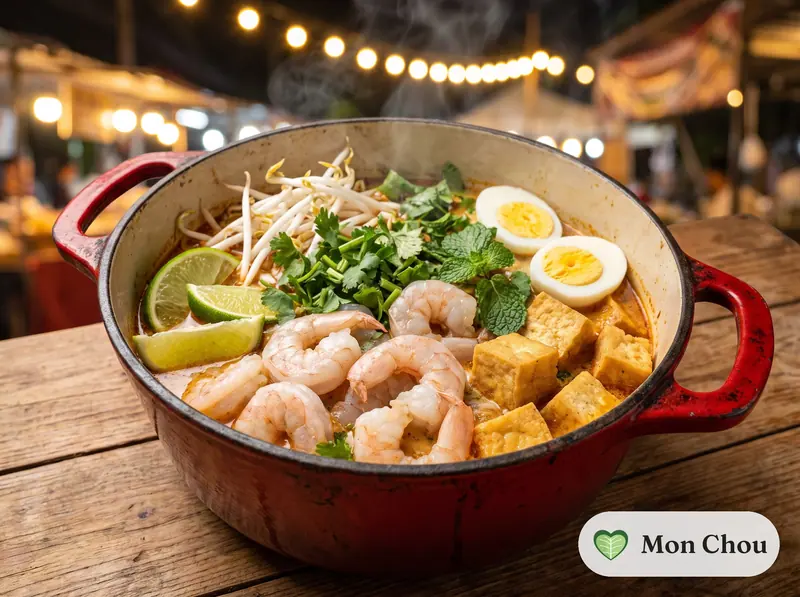 Laksa aux crevettes