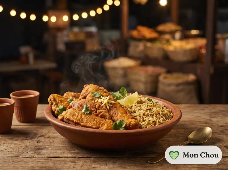 Poisson frit d&rsquo;Amritsar et riz au cumin