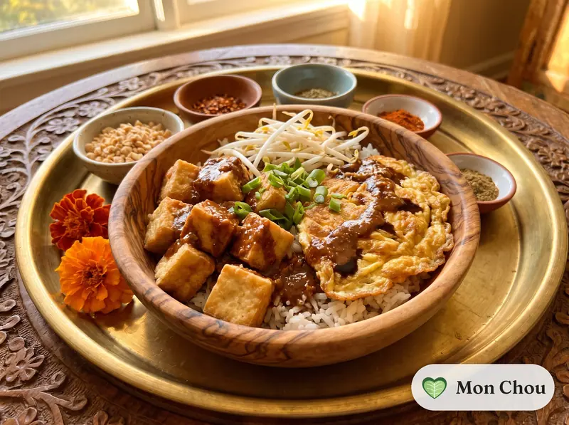 Tahu telur et riz