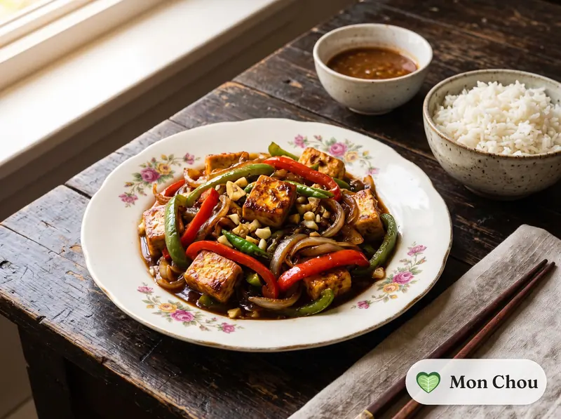 Chilli paneer et riz