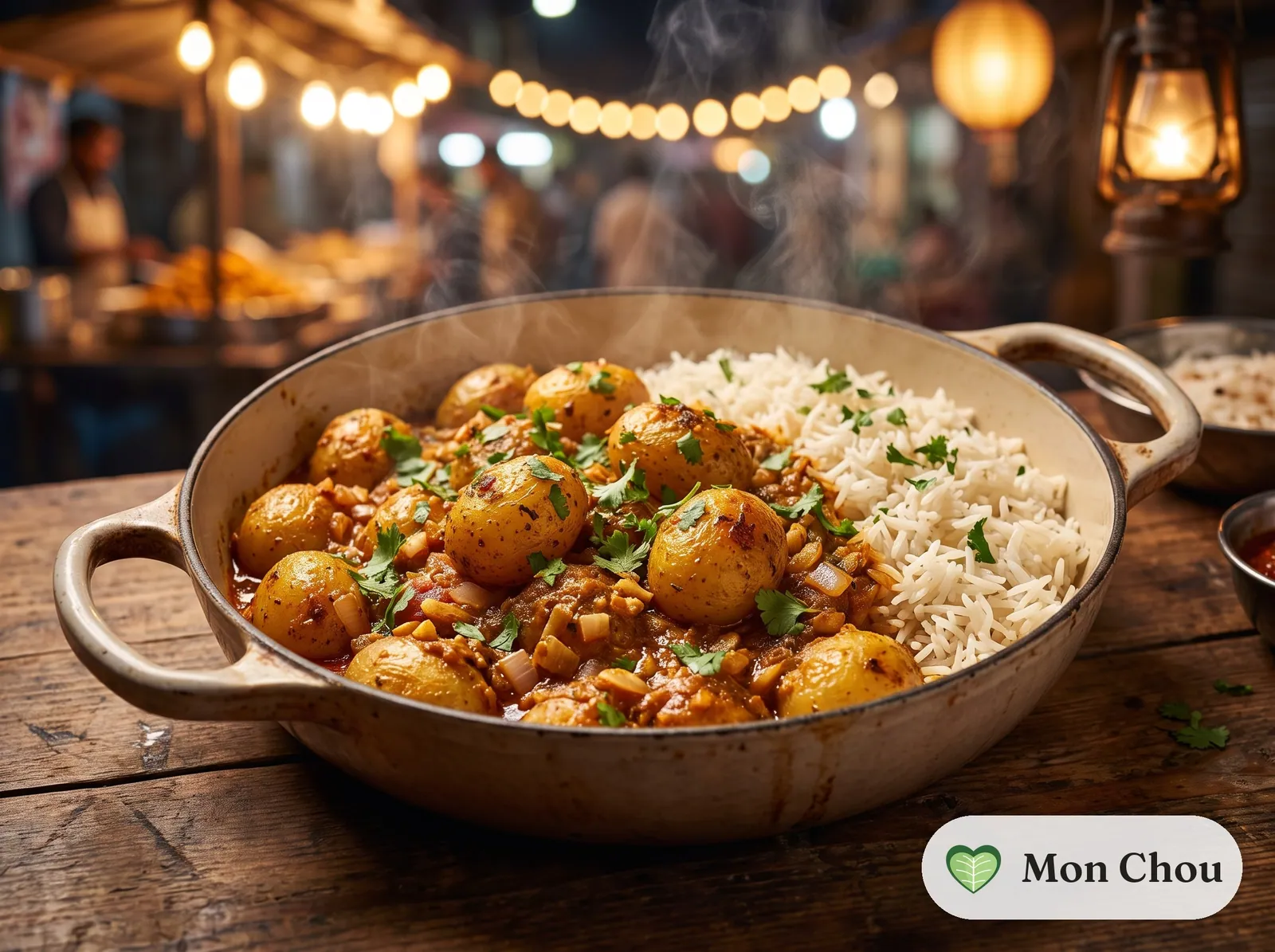 Dum aloo et riz