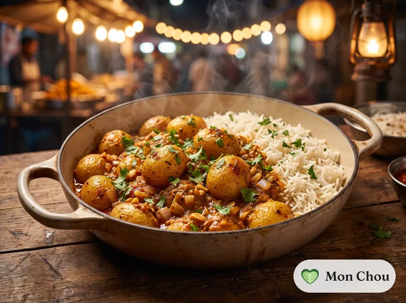 Dum aloo et riz