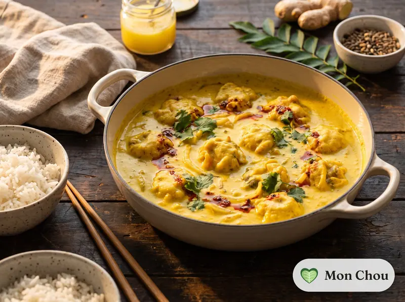 Kadhi pakora et riz