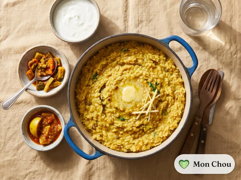Khichdi et yaourt