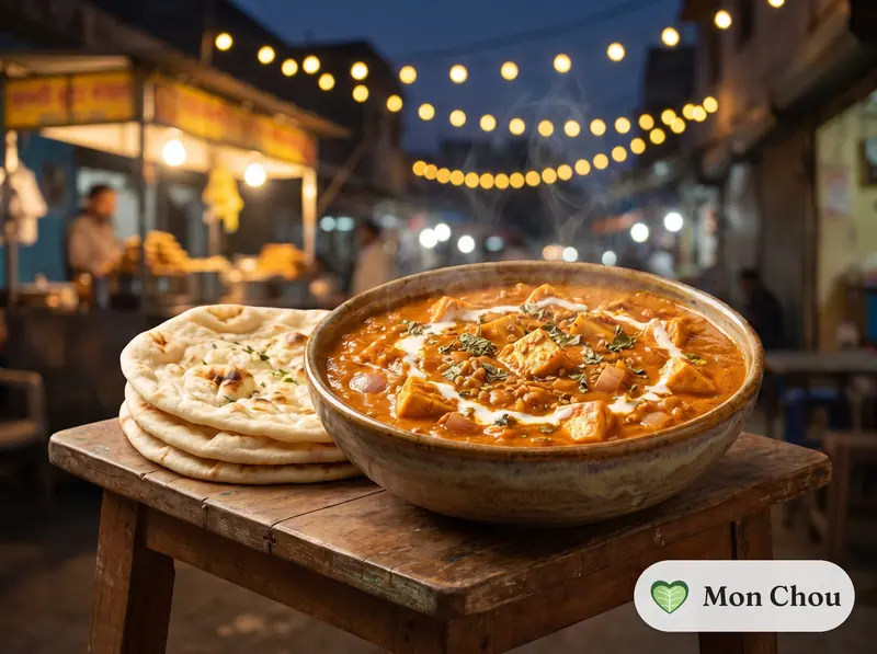 Paneer butter masala et naan