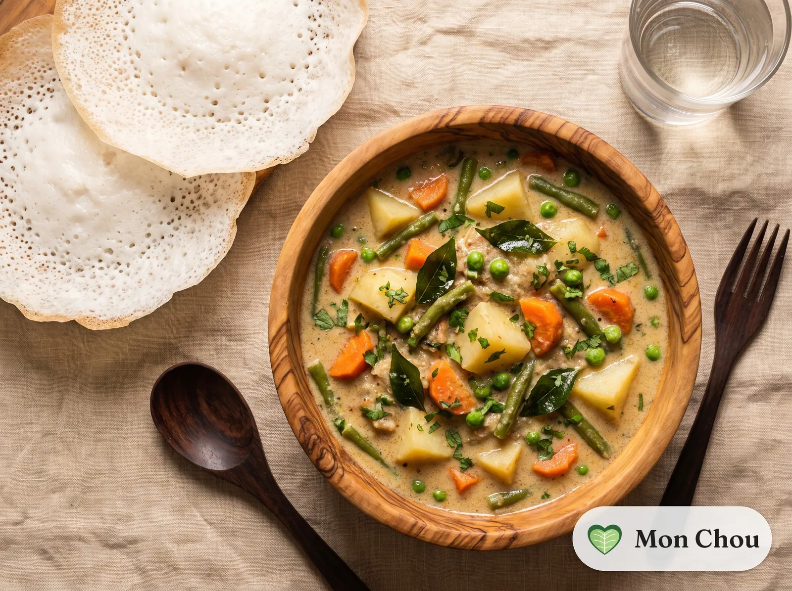 Ragoût de légumes du Kerala et appams