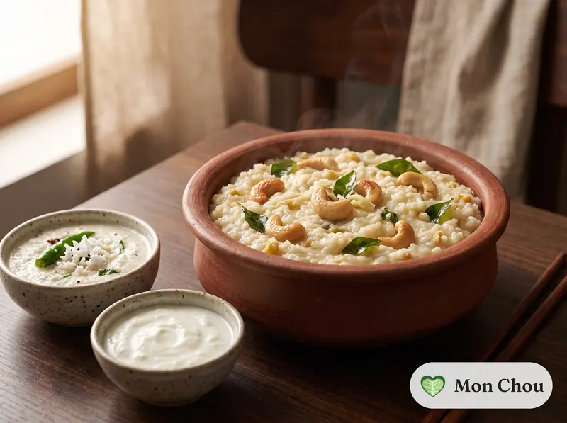 Ven pongal et chutney coco