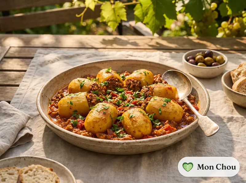 Mafroum, pommes de terre farcies à la viande