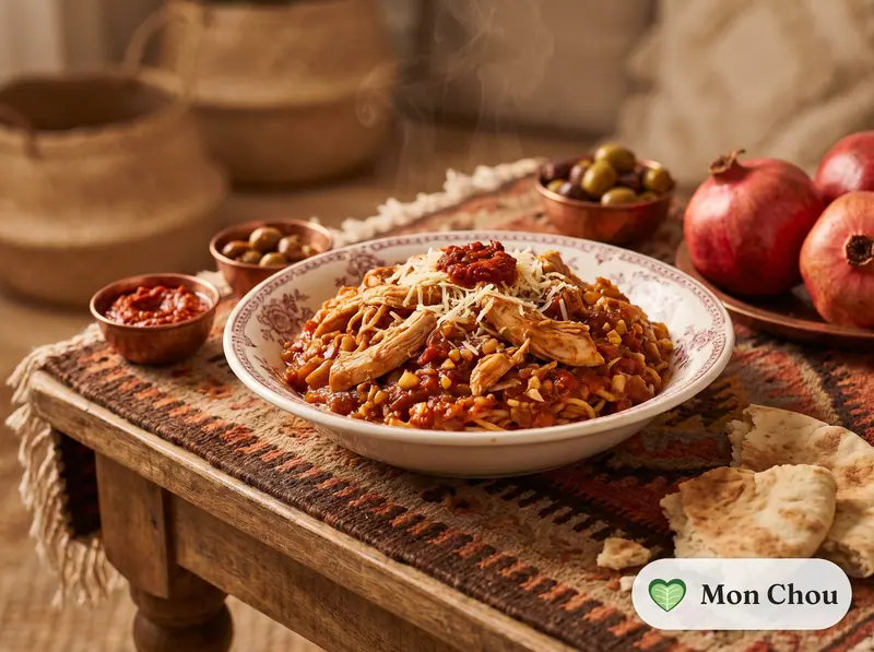 Tunisian chicken makrouna