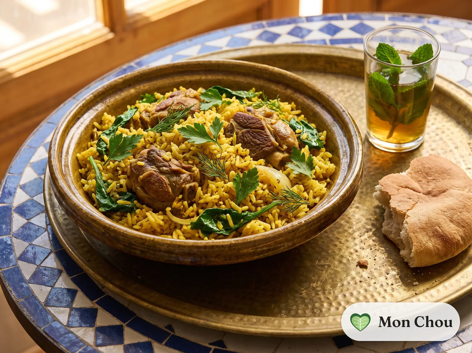 Djerba Reis mit Lamm und Kräutern