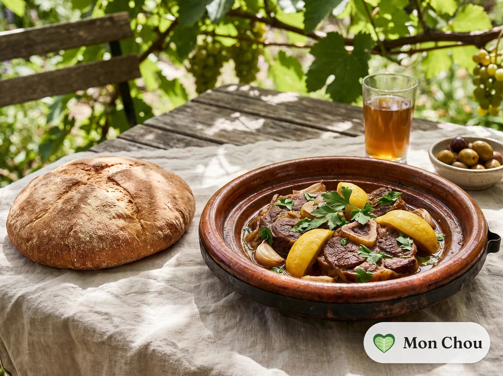 Marrakesh tangia with bread