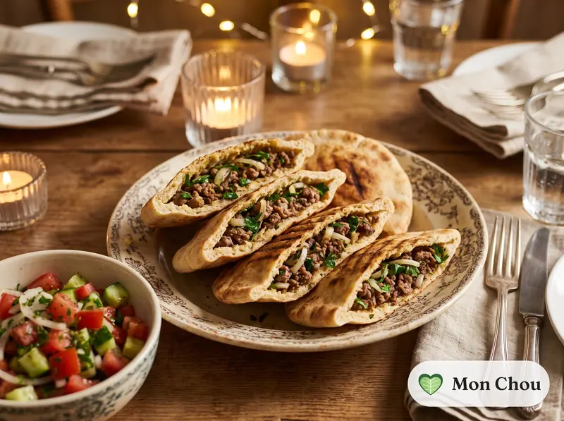 Arayes et salade