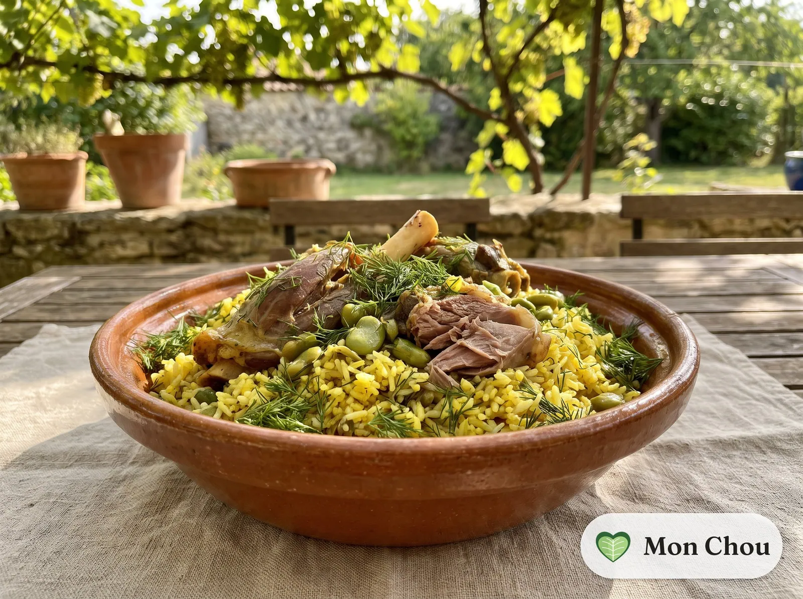 Baghali polo à l&rsquo;agneau