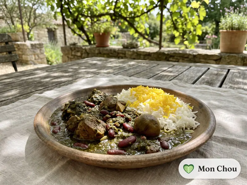 Ghormeh sabzi et riz