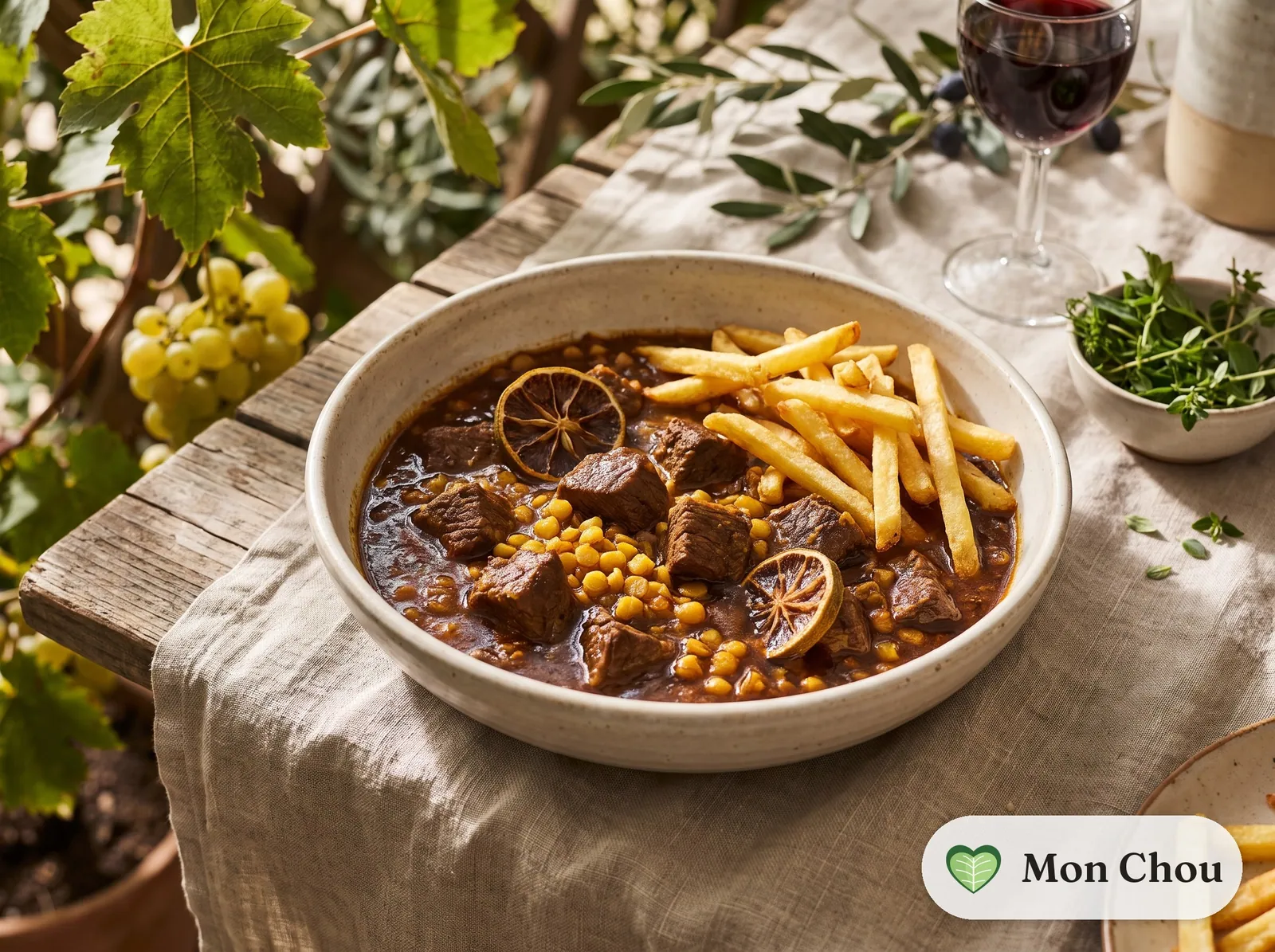 Khoresh gheymeh et riz