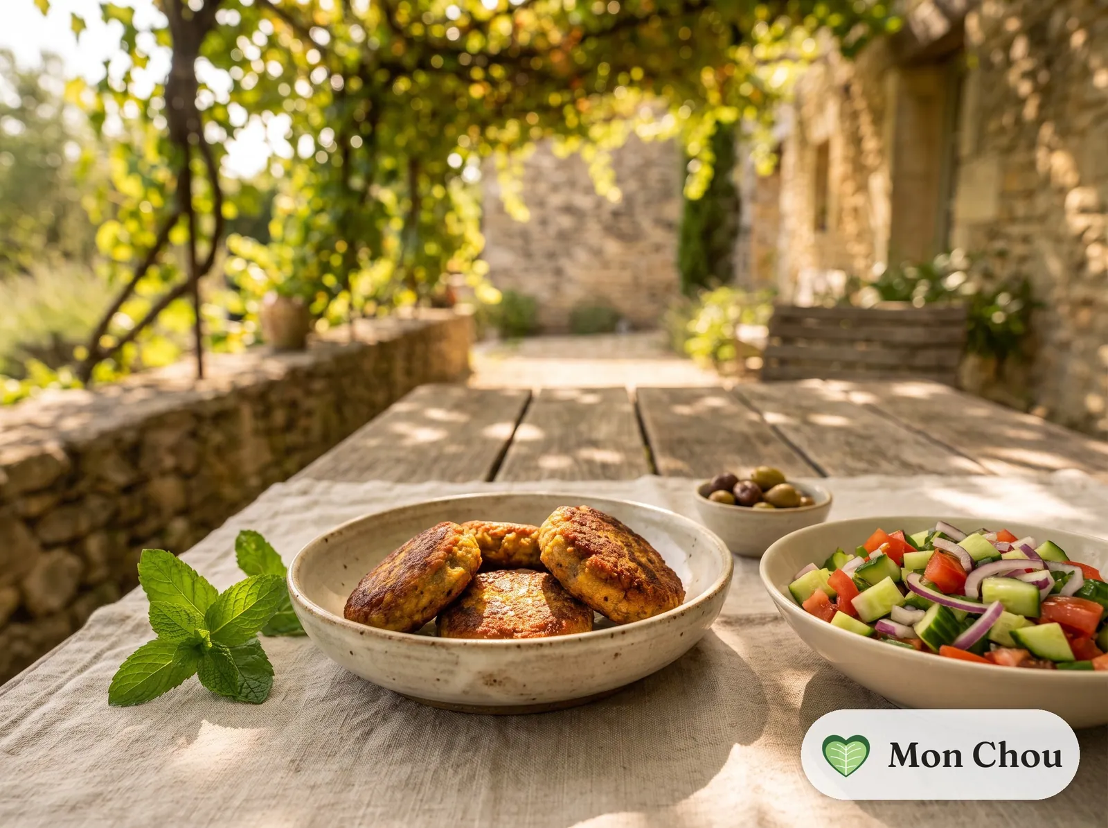 Kotlets persans et salade shirazi