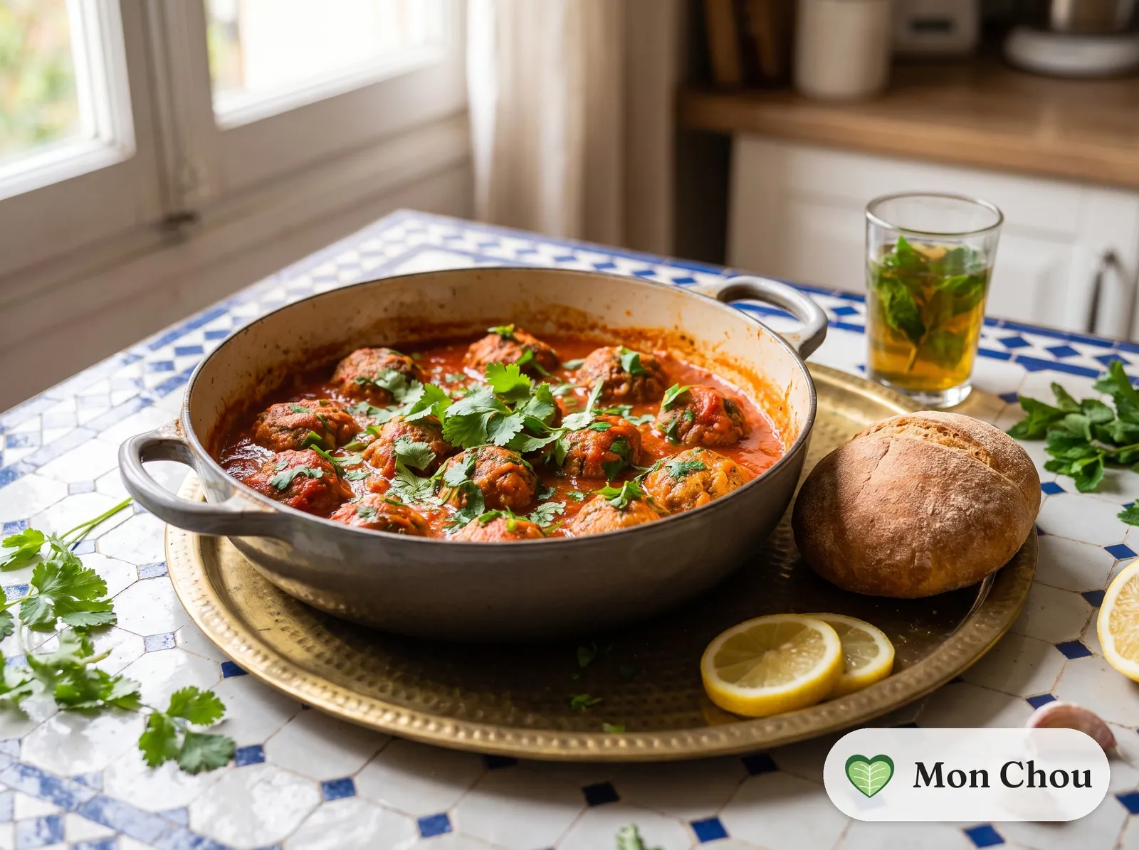 Boulettes de sardines à la tomate et pain