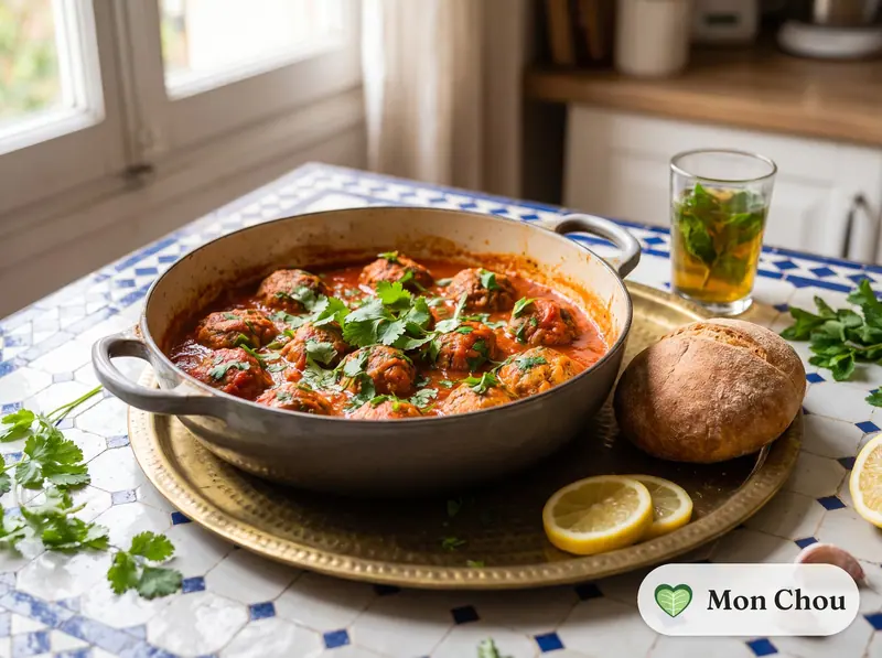 Boulettes de sardines à la tomate et pain