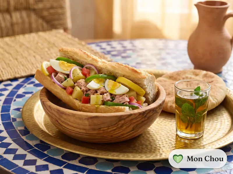 Casse-croûte tunisien au thon
