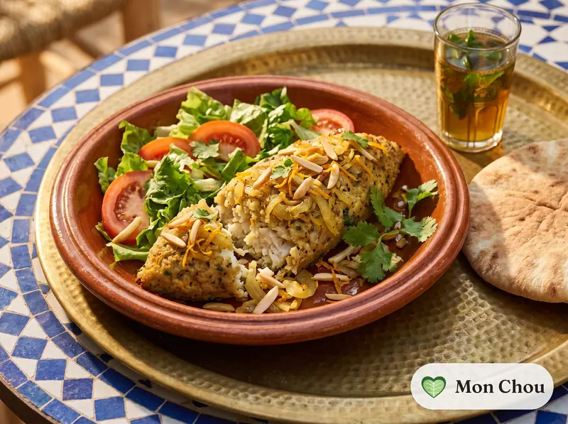 Kebbé de poisson et salade
