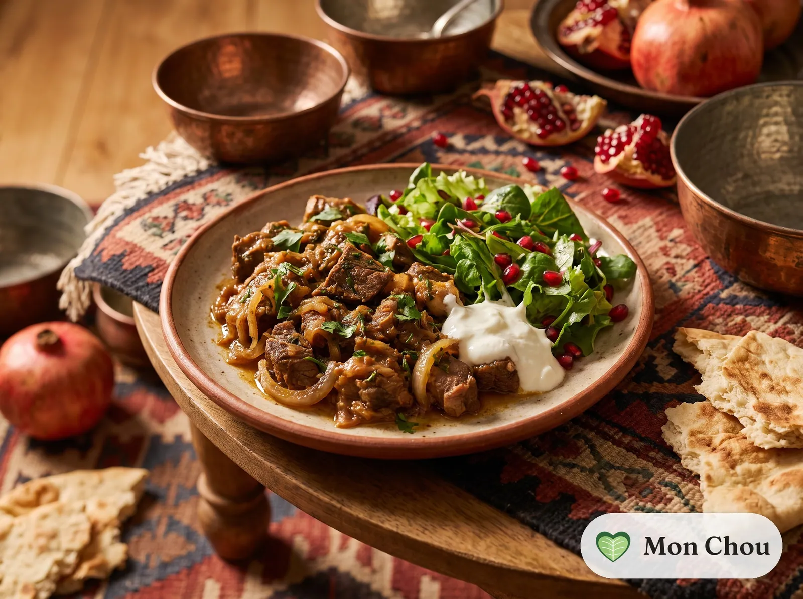 Kubdari et salade