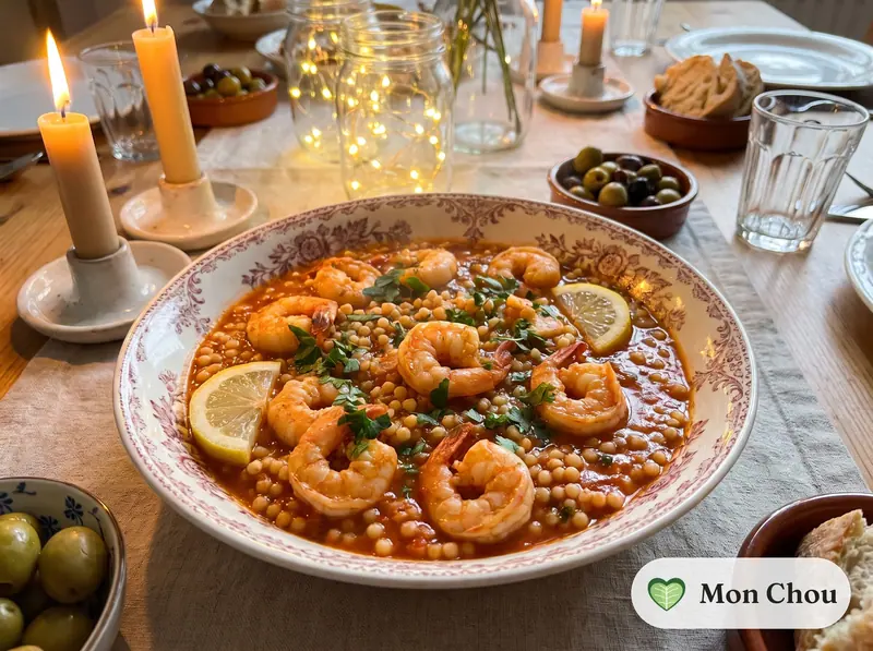 Mhamsa aux crevettes
