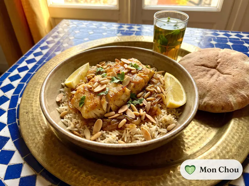 Sayadieh, poisson et riz aux oignons