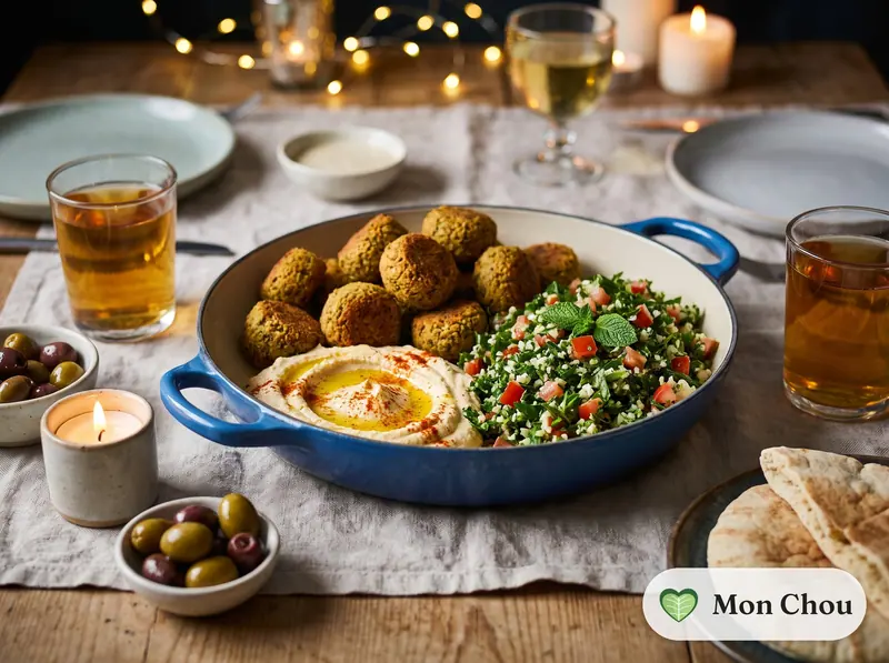 Falafels, houmous et taboulé
