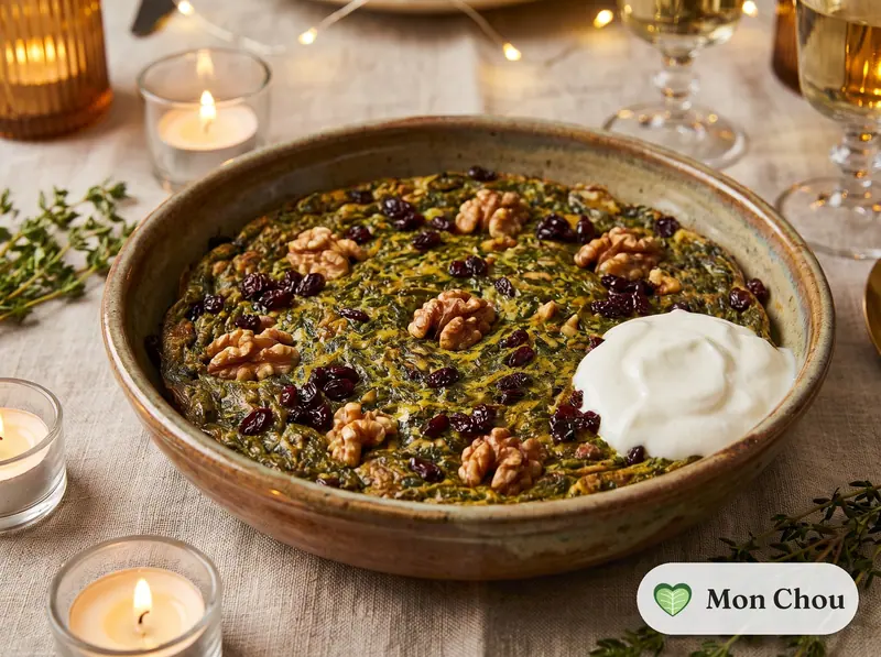 Kuku sabzi et yaourt