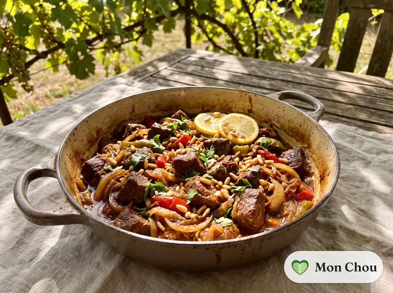 Ras asfour with vermicelli rice