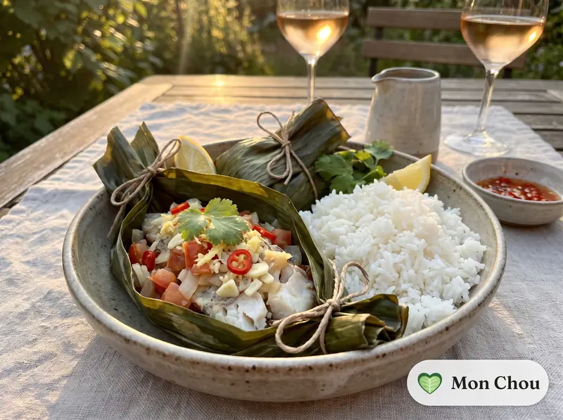 Liboké de poisson et riz