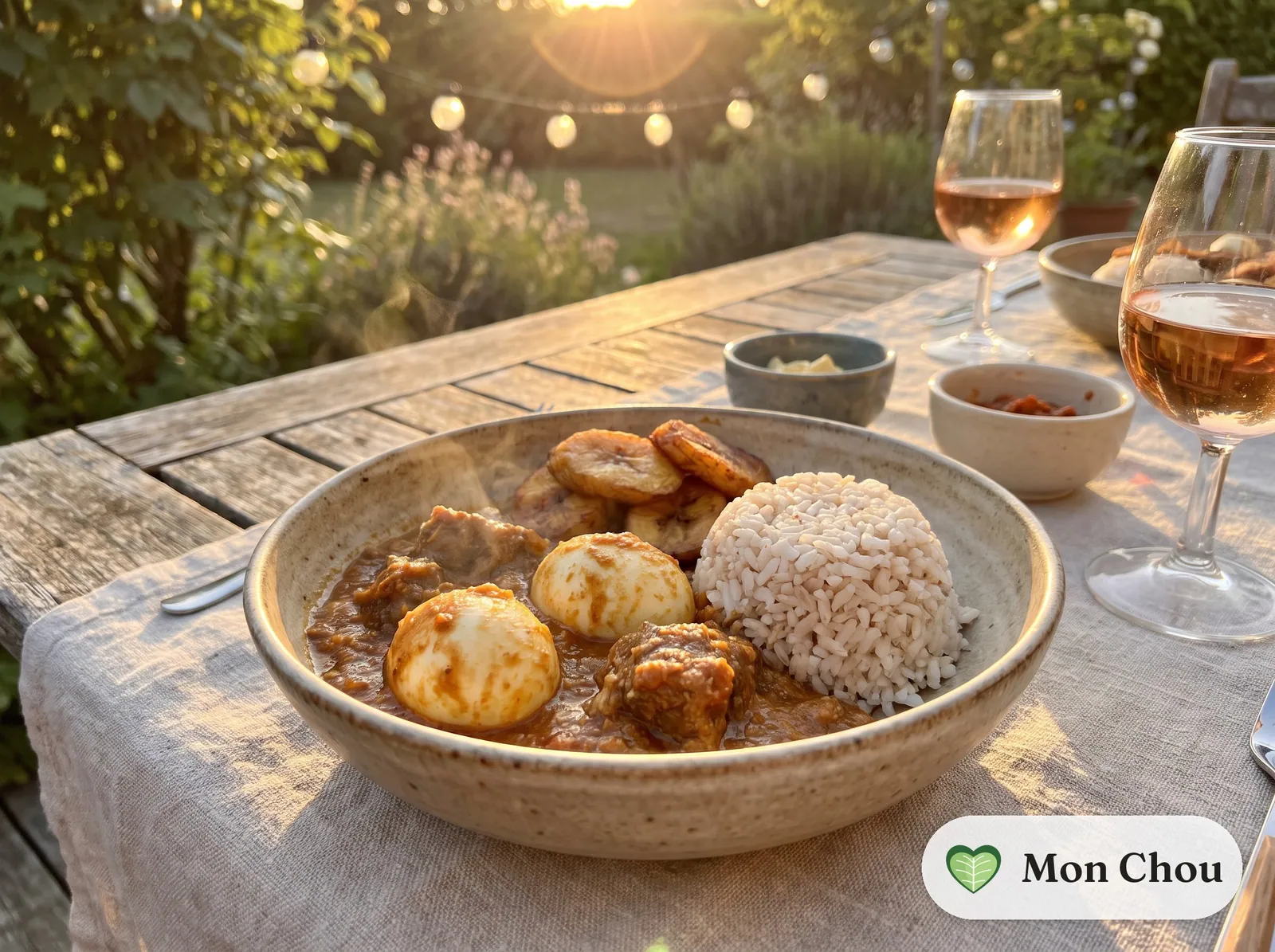 Ofada stew au bœuf et riz