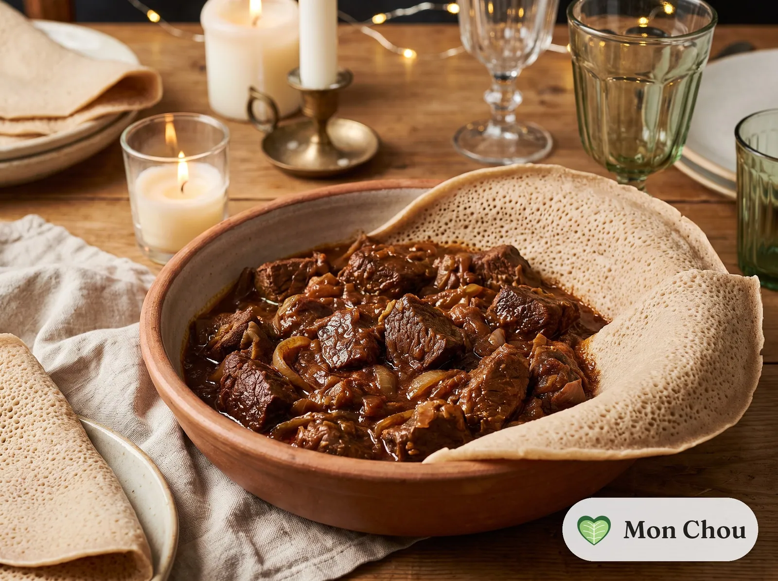 Zigni de bœuf et injera