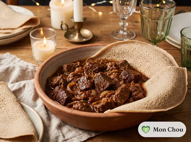 Zigni de bœuf et injera