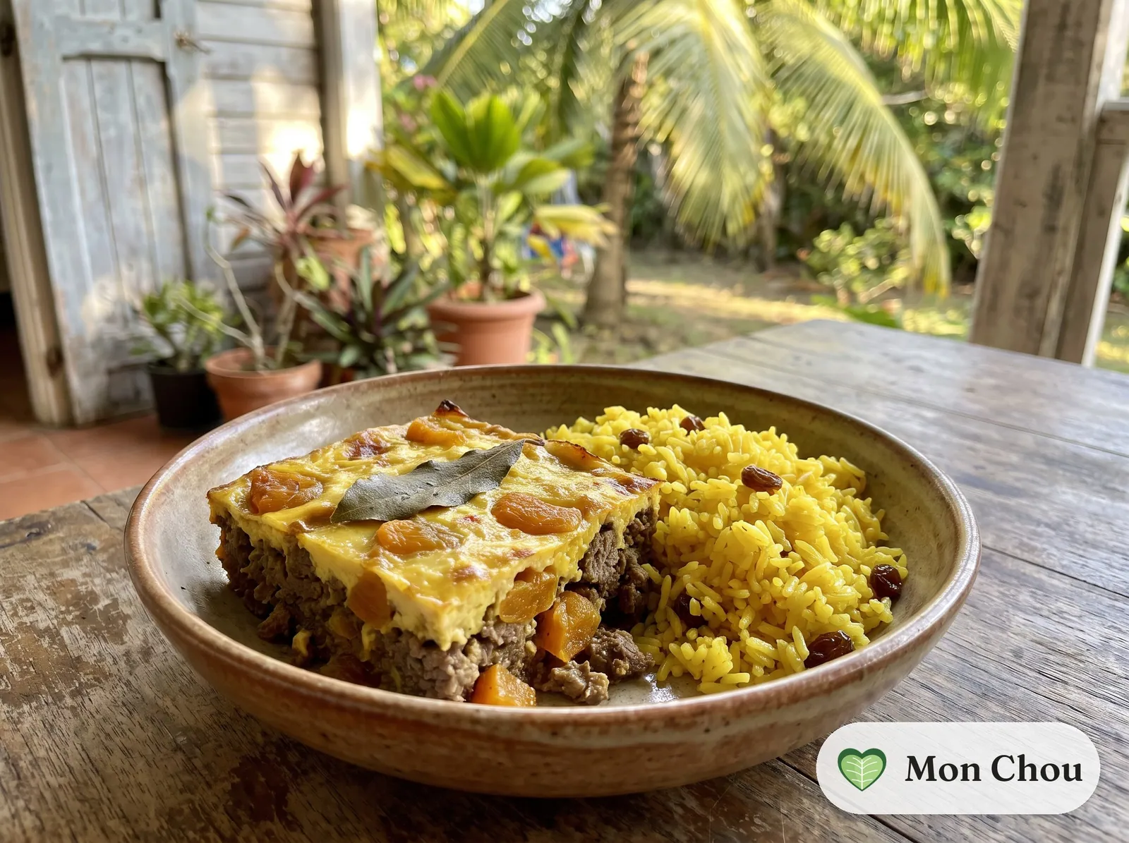 Bobotie et riz jaune