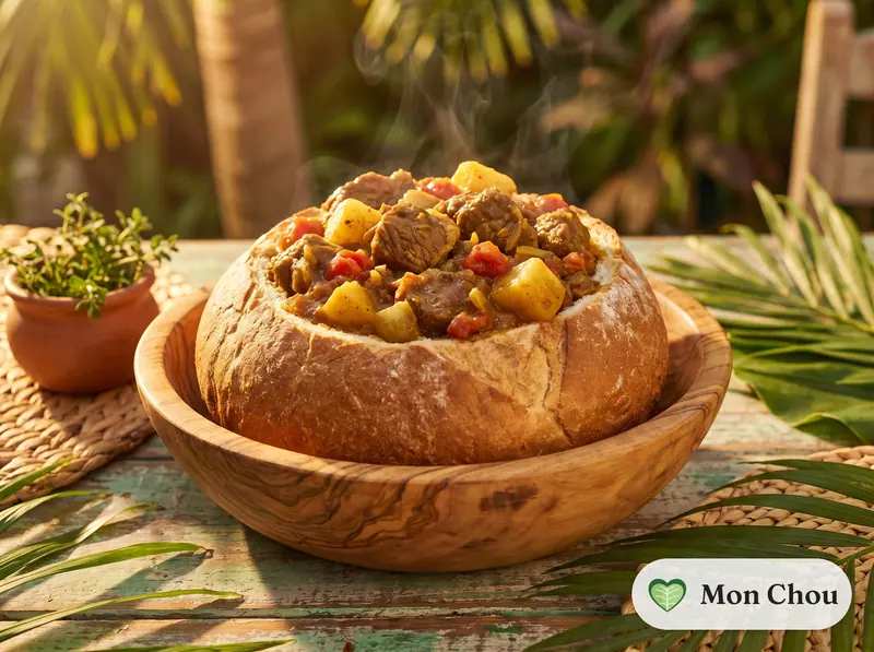 Bunny chow au mouton