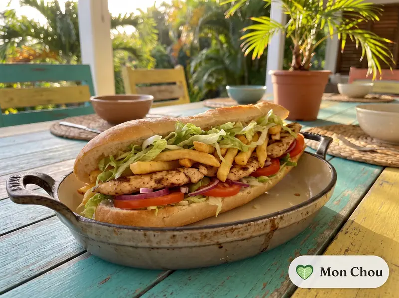 Chicken Gatsby mit Pommes