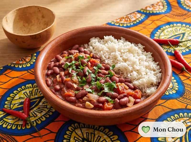 Maharagwe et riz au coco