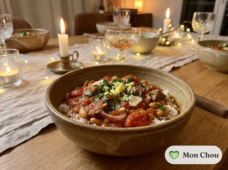 Tsaramaso aux haricots blancs et riz