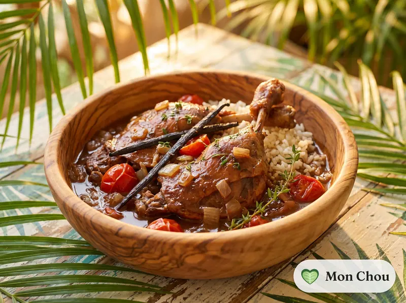 Canard à la vanille et riz
