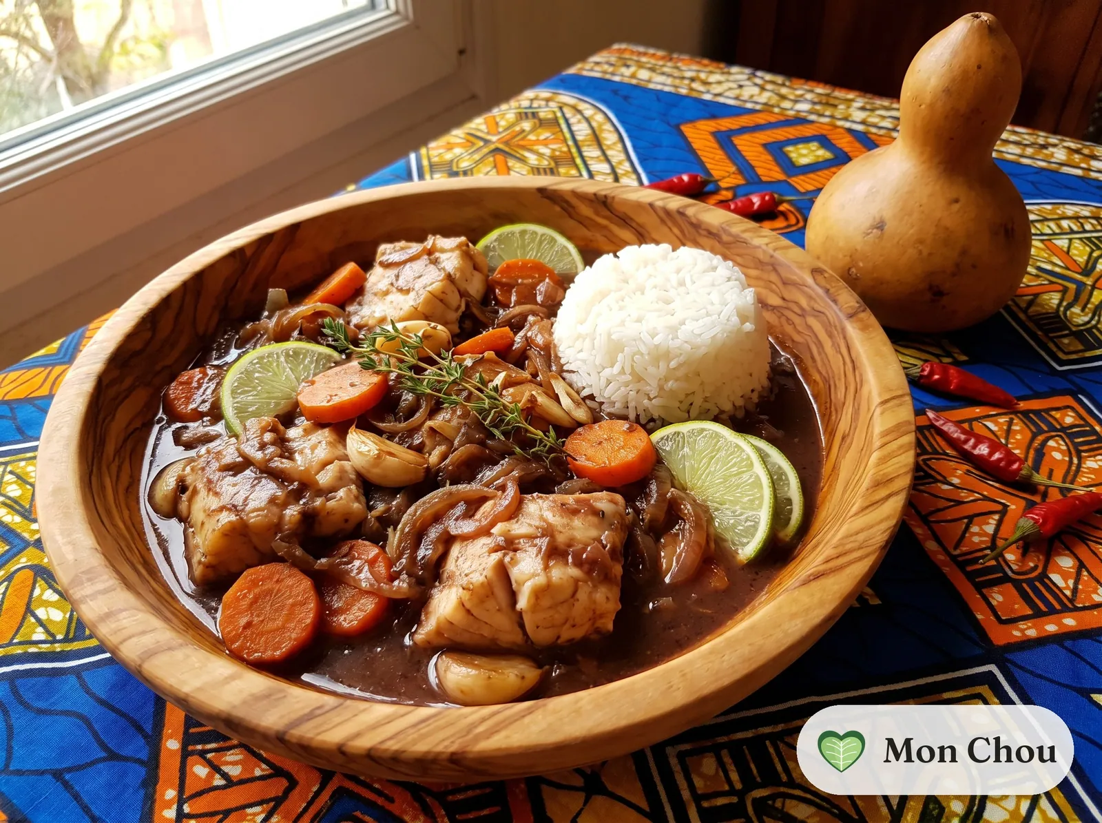 Daube de poisson et riz