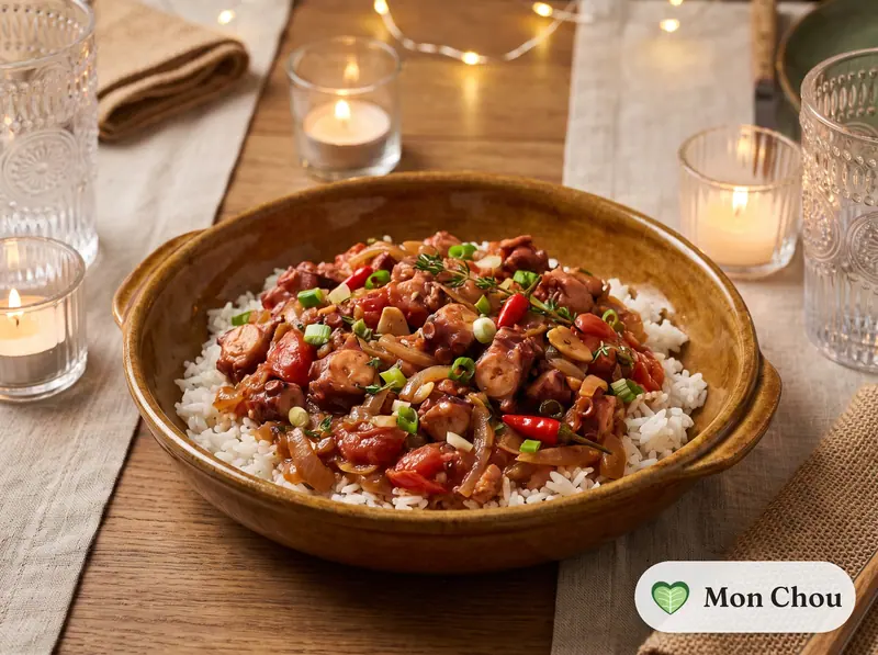Fricassée de chatrou et riz