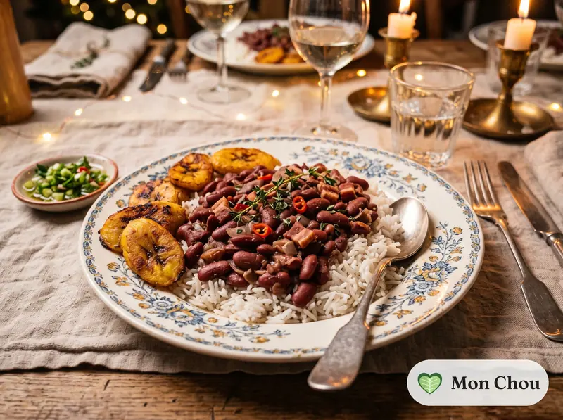 Haricots rouges à la créole et riz