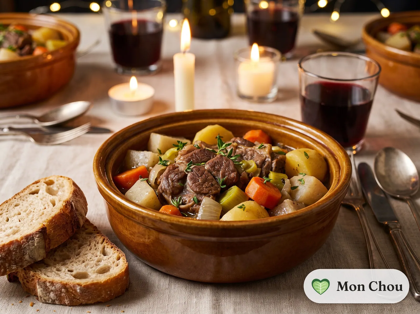 Pâté en pot with bread