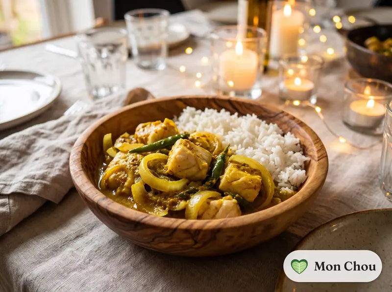 Vindaye de poisson et riz